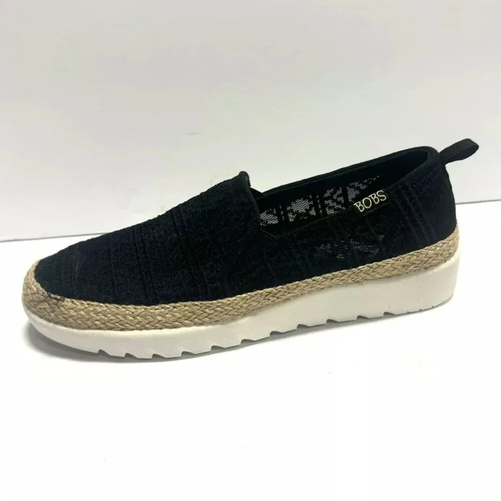 Skechers Womens Flexadrille Hi Flat Black Size 6 M